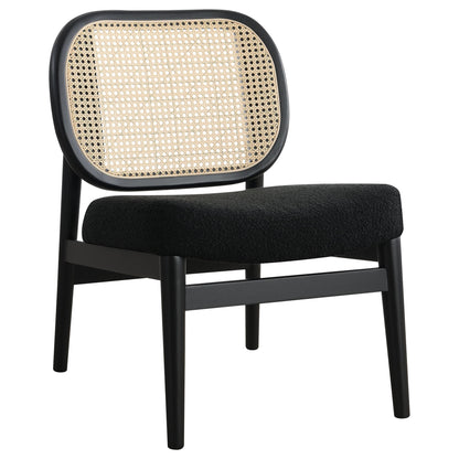 Quinne - Accent Chair With Padded Seat - Black Furniture Max