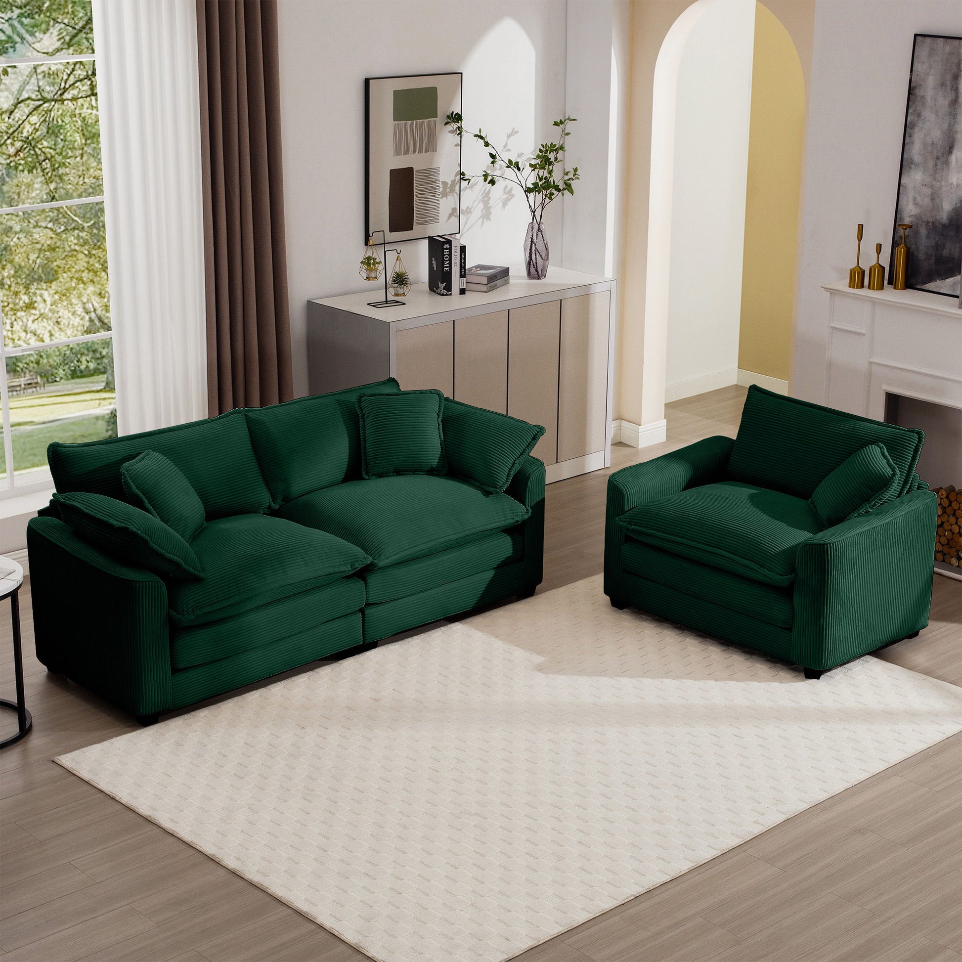 Elegant Oversized Sectional Sofa Set With Deep Seats And Flexible Layout Home Essentials