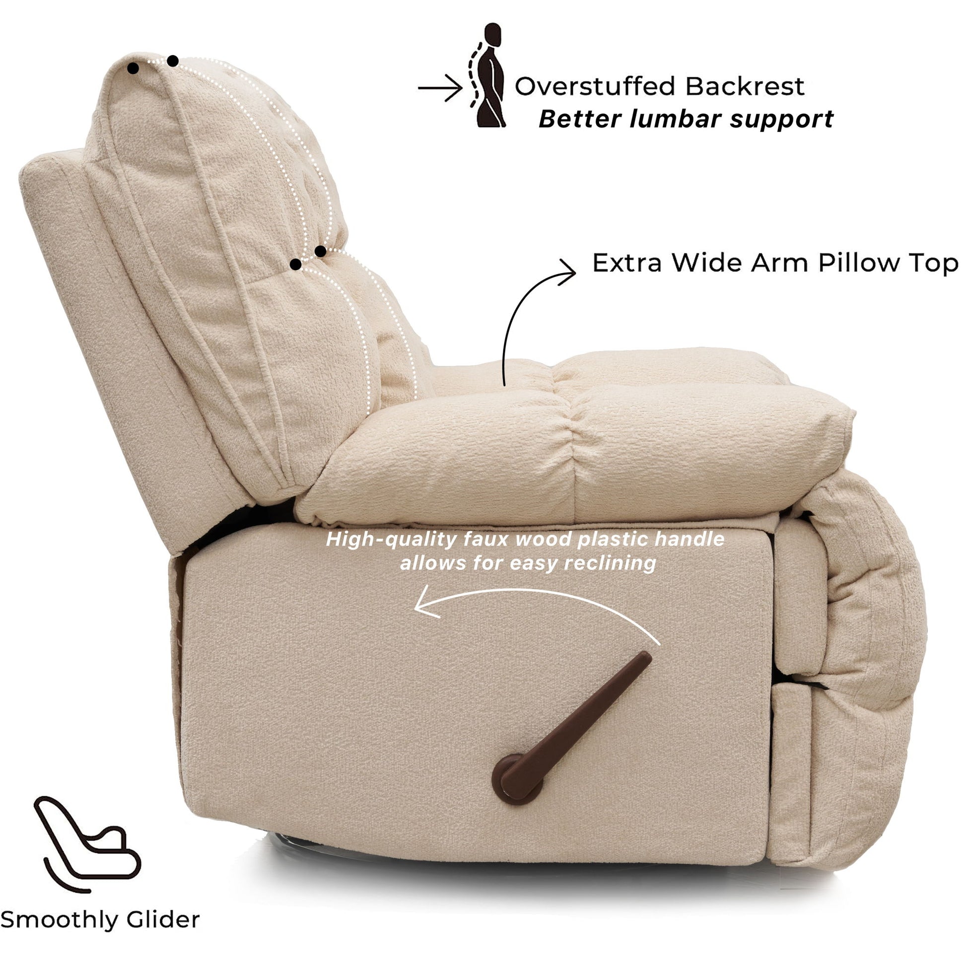 Sitjoy - Classic Recliner Home Essentials