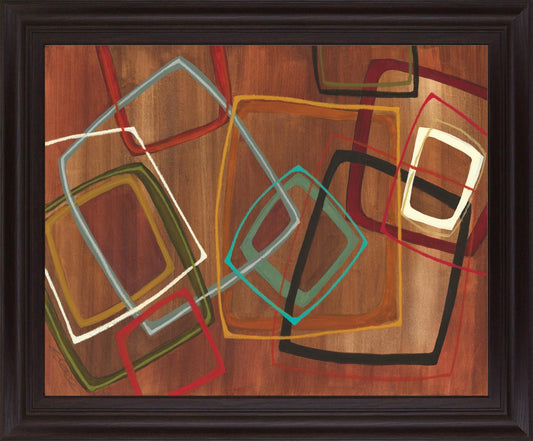 Retro Squares - 28" x 34" Framed Wall Art Classy Art