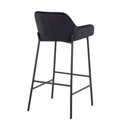 Daniella - Industrial Fixed Height Bar Stool (Set of 2) Lumi Source