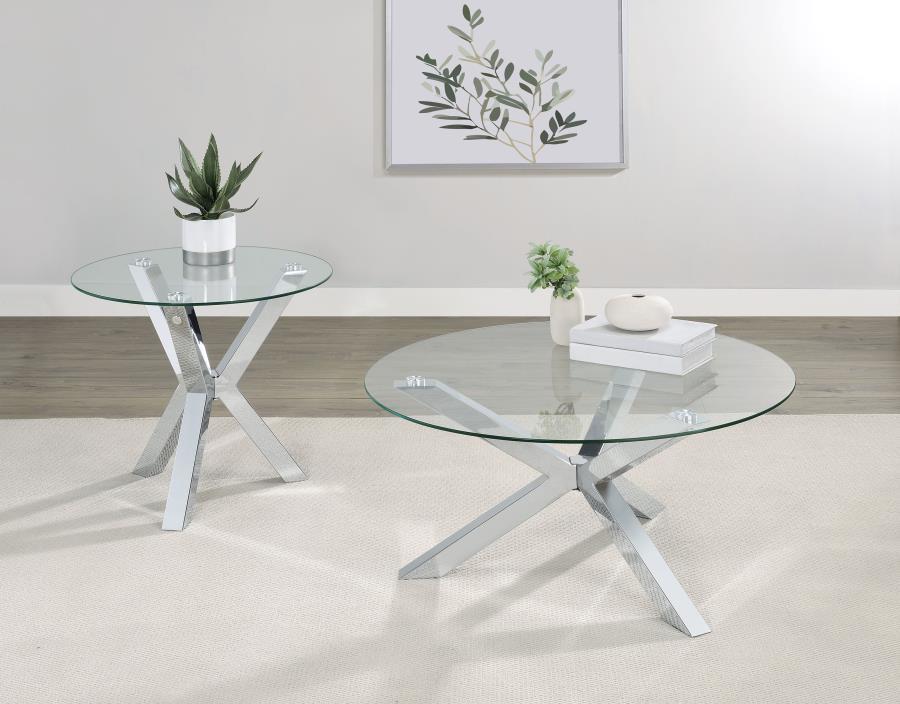 Kenzie - Round Coffee Table Set Coaster Fine Furniture