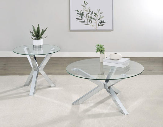 Kenzie - Round Coffee Table Set Coaster Fine Furniture