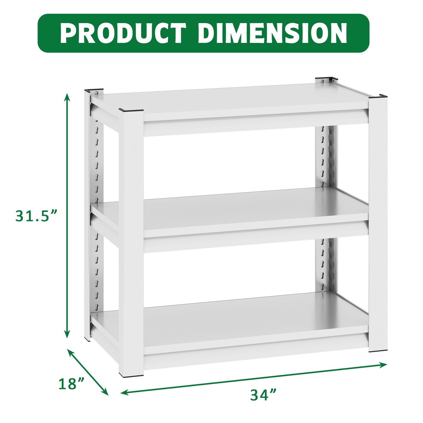 Stylish Metal Aquarium Stand For 20 - 30 Gallon Tanks, 3 Tier Adjustable Shelf Daily Nest