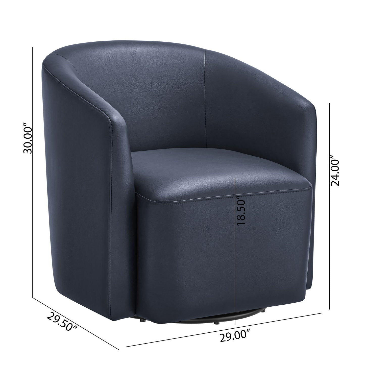 Ardena - Modern Swivel Barrel Chair Ridgecrest Home