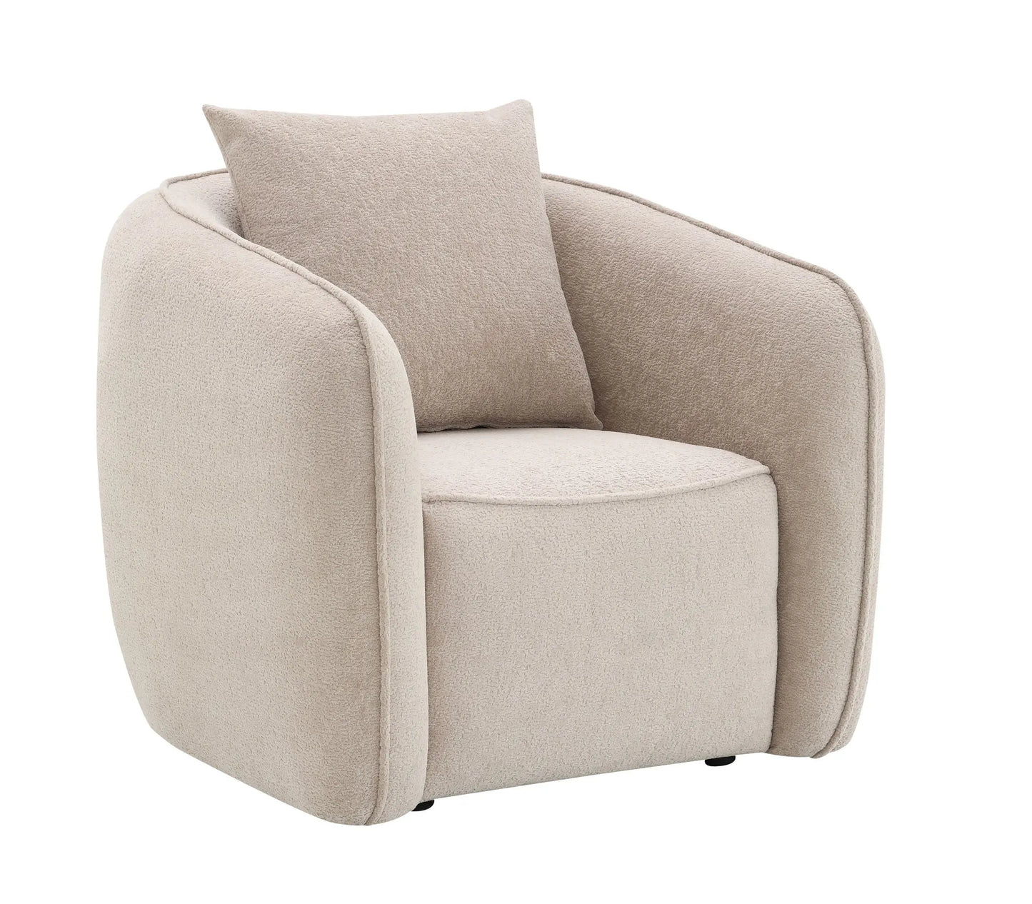 Keith - Chenille Chair With 1 Matching Color Toss Pillows Acme