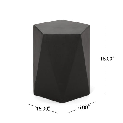 Side Table With Geometric Design Noble House
