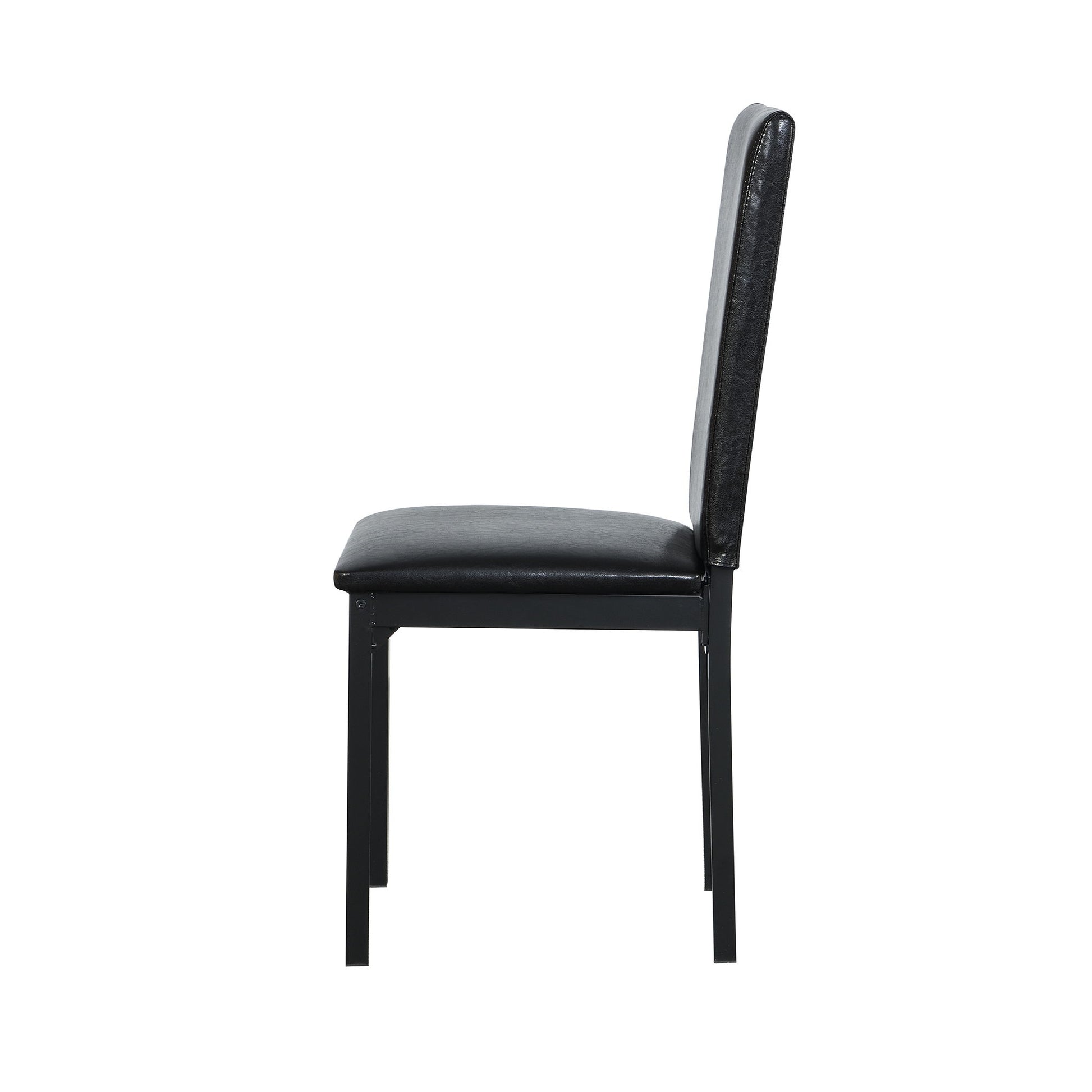 Metal Frame Dining Seats (Set of 4) - Black Home Essentials