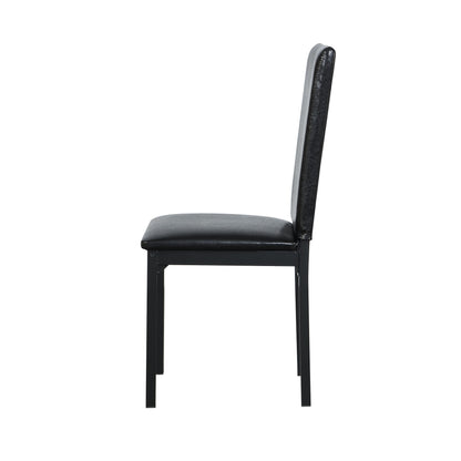 Metal Frame Dining Seats (Set of 4) - Black Home Essentials