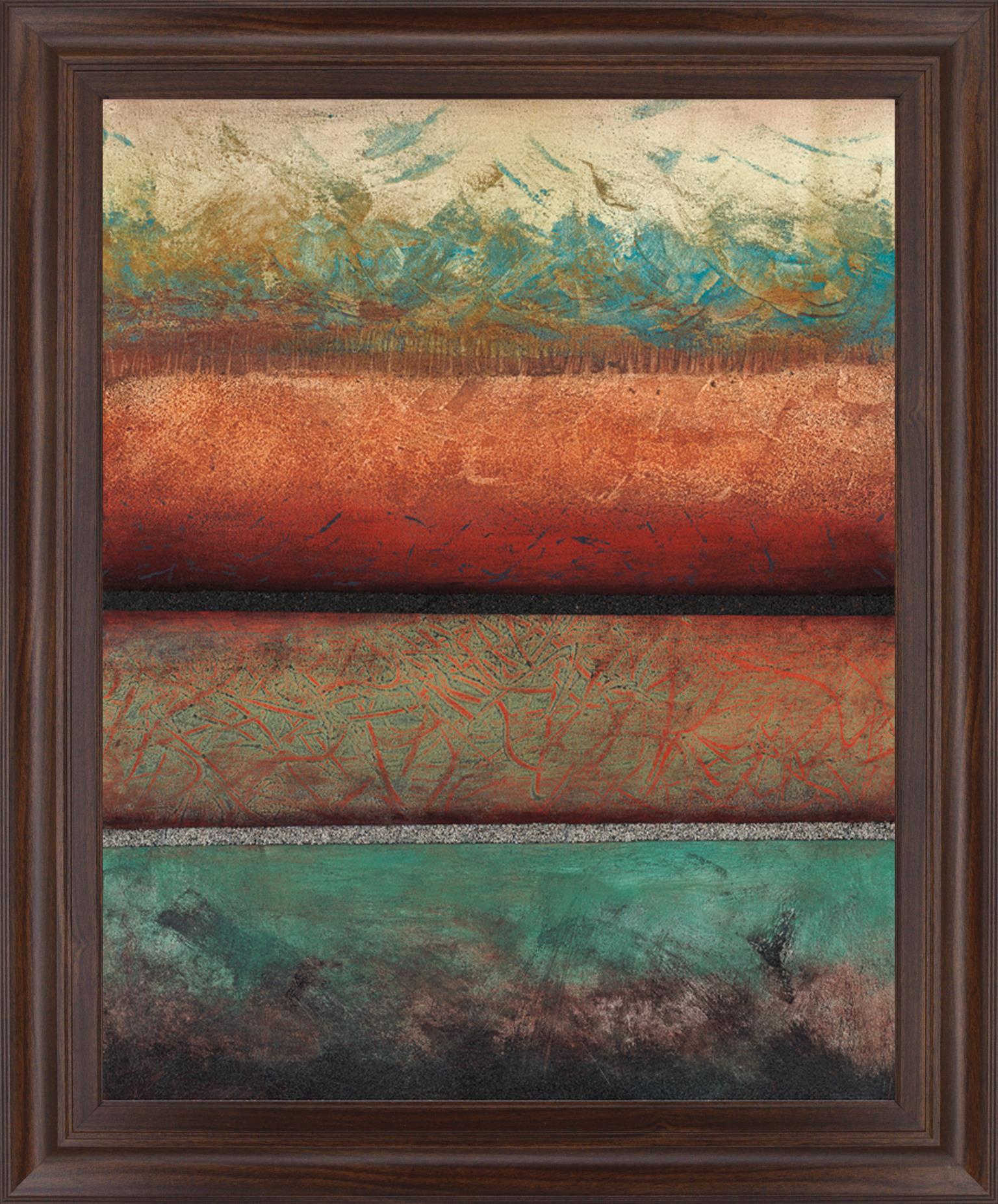 Terracotta Ember - 28" x 34" Framed Wall Art Classy Art