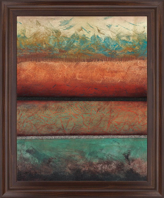 Terracotta Ember - 28" x 34" Framed Wall Art Classy Art