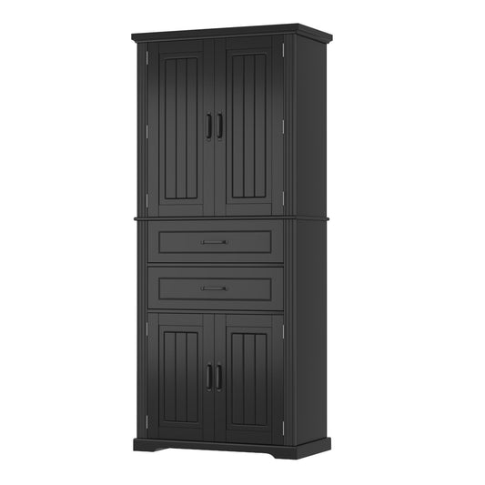 Elegant Multi Functional Storage Cabinet With Slide Rail Drawers, Adjustable Shelves Noble House