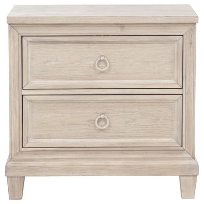 Pembroke - 2-Drawer Nightstand Bedside Table - Washed Oak Coaster Fine Furniture