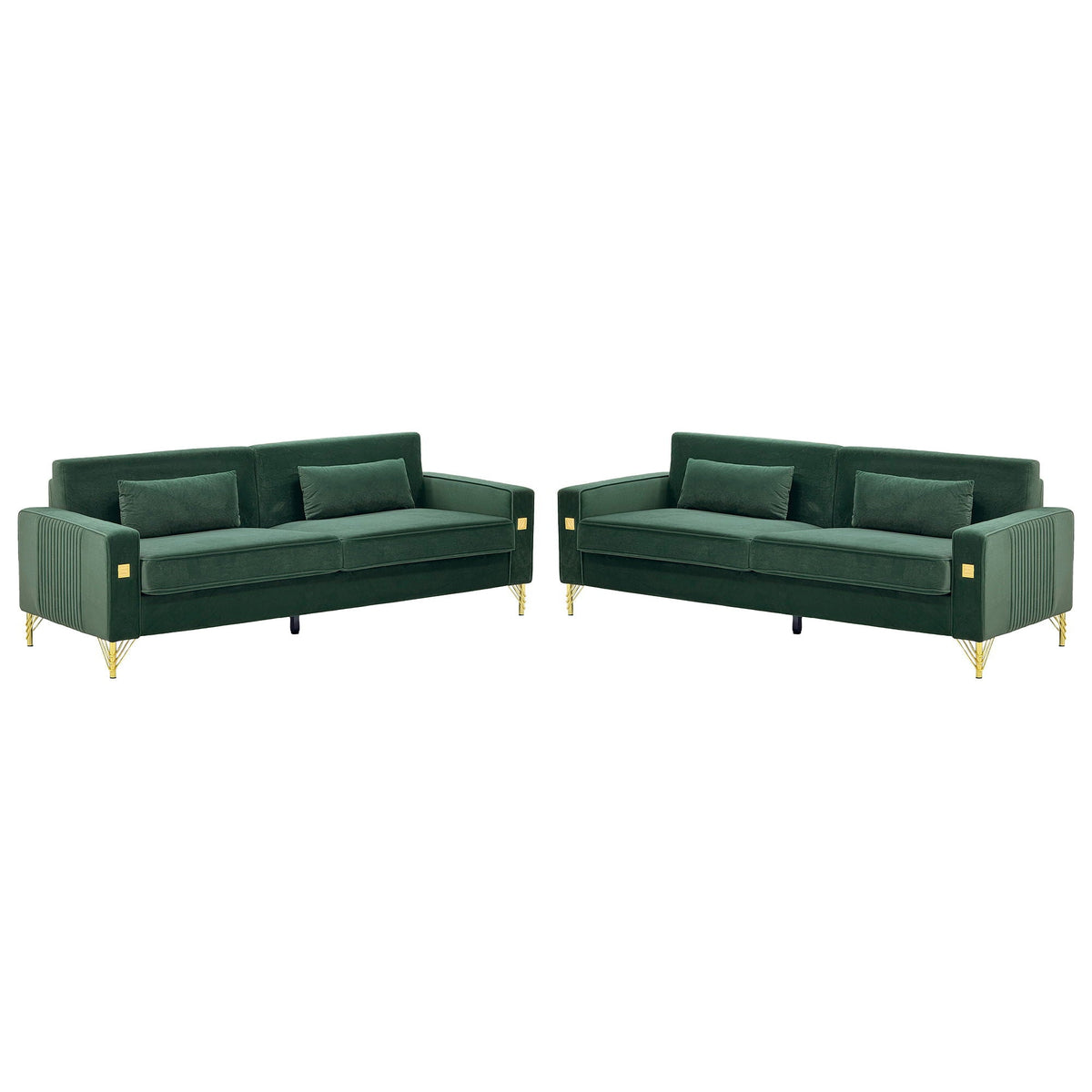 2 Pieces Sofa Sofa Set With Removable Cushions For Home Apartment Home Essentials
