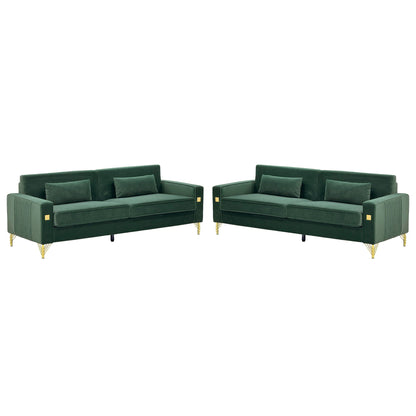 2 Pieces Sofa Sofa Set With Removable Cushions For Home Apartment Home Essentials