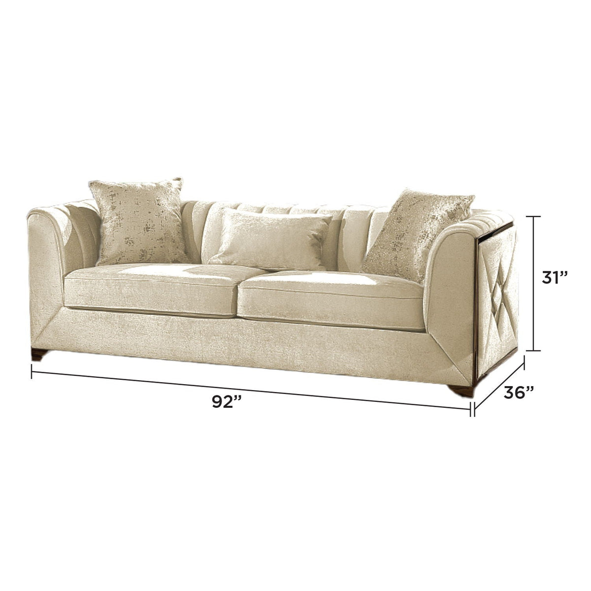 Velencia - Sofa - Cream Matrix Furniture Group