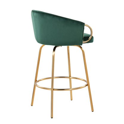 Claire - Contemporary & Glam Counter Stool (Set of 2) Lumi Source