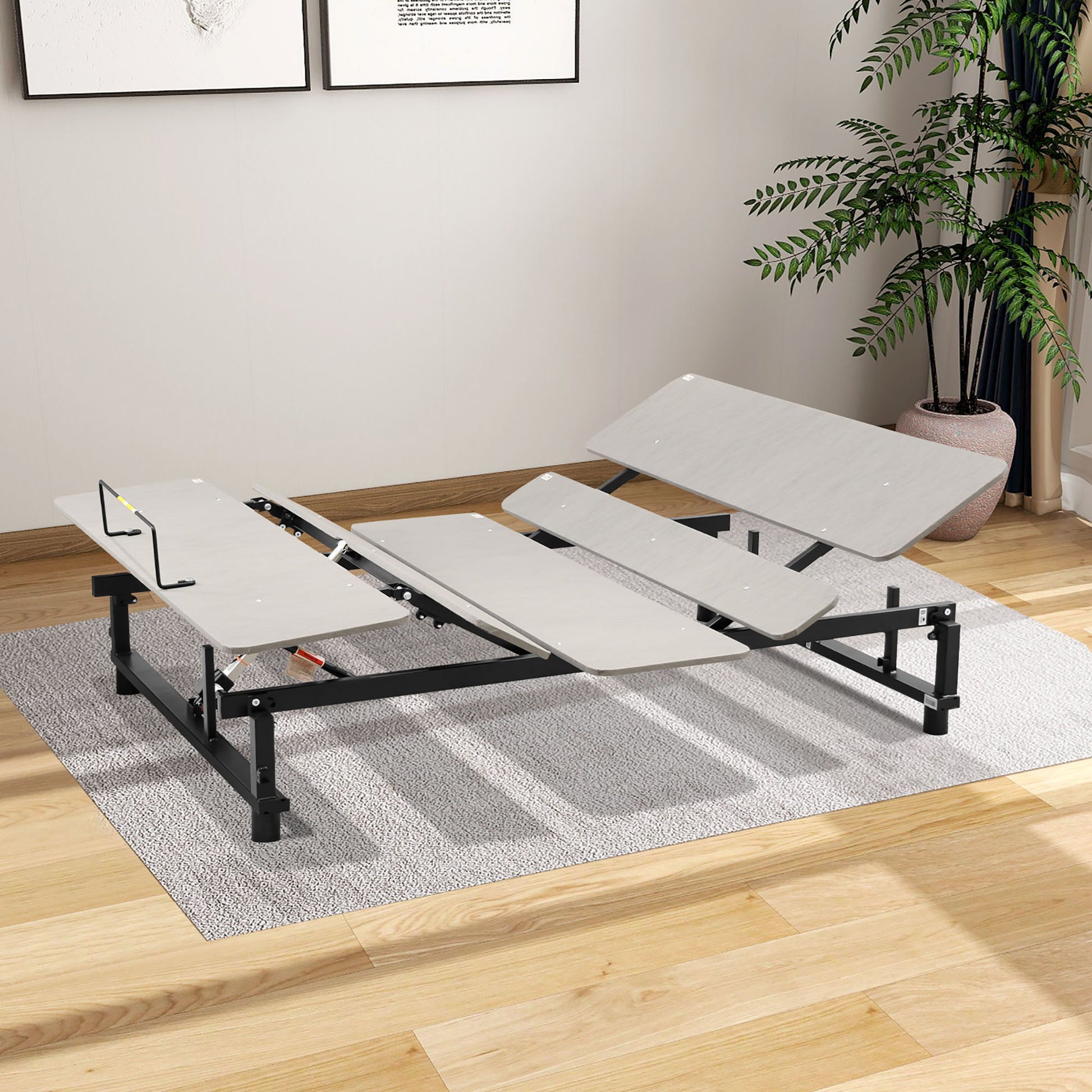 Electric Ergonomic Adjustable Bed Base With Wireless Remote, Quiet Motor, Independent Head And Foot Incline Daily Nest