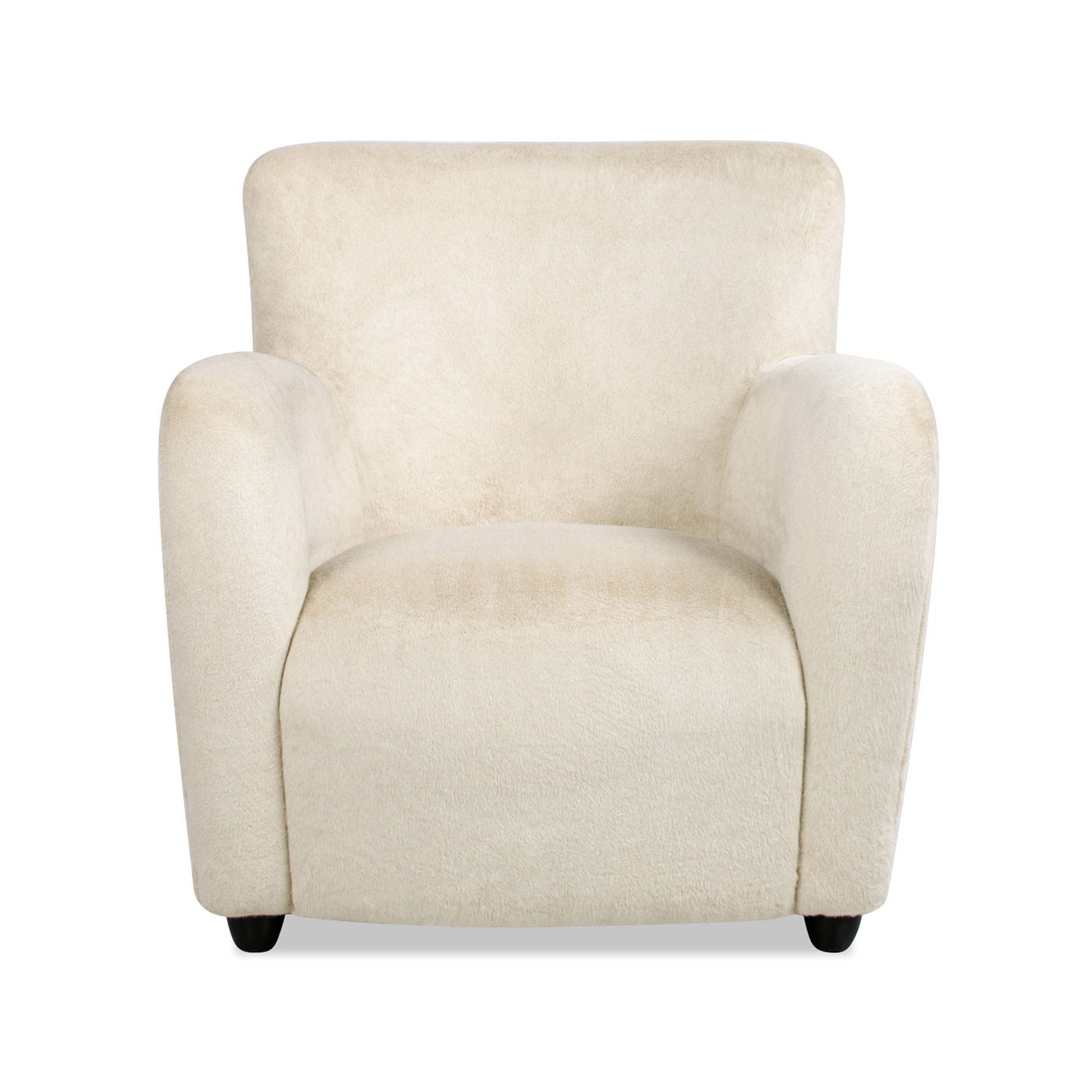 Wolffe - Curved Arm Accent Chair - Creme De La Creme White Jennifer Taylor Home