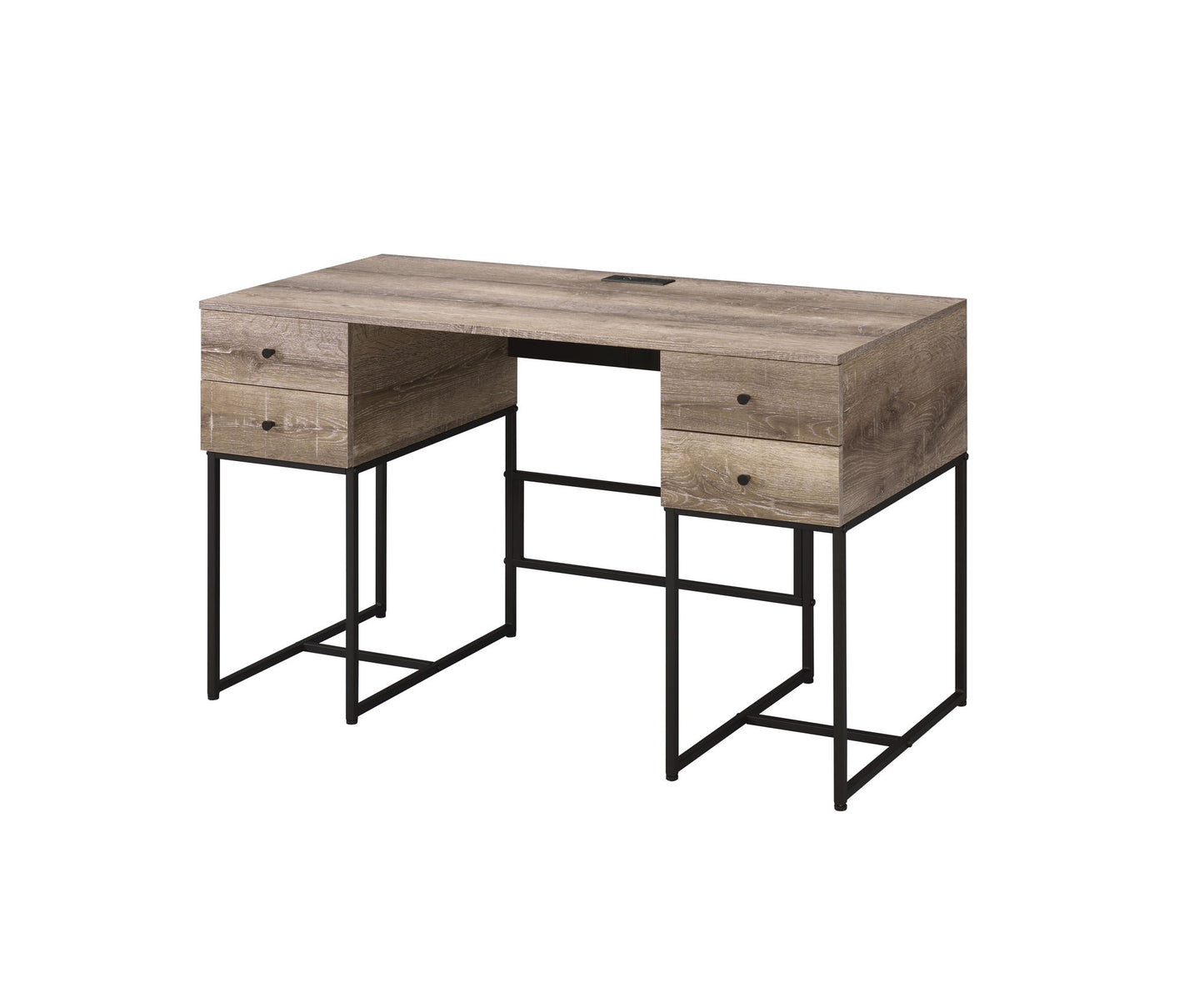 Desirre - Wirting Desk With USB Port - Oak Acme