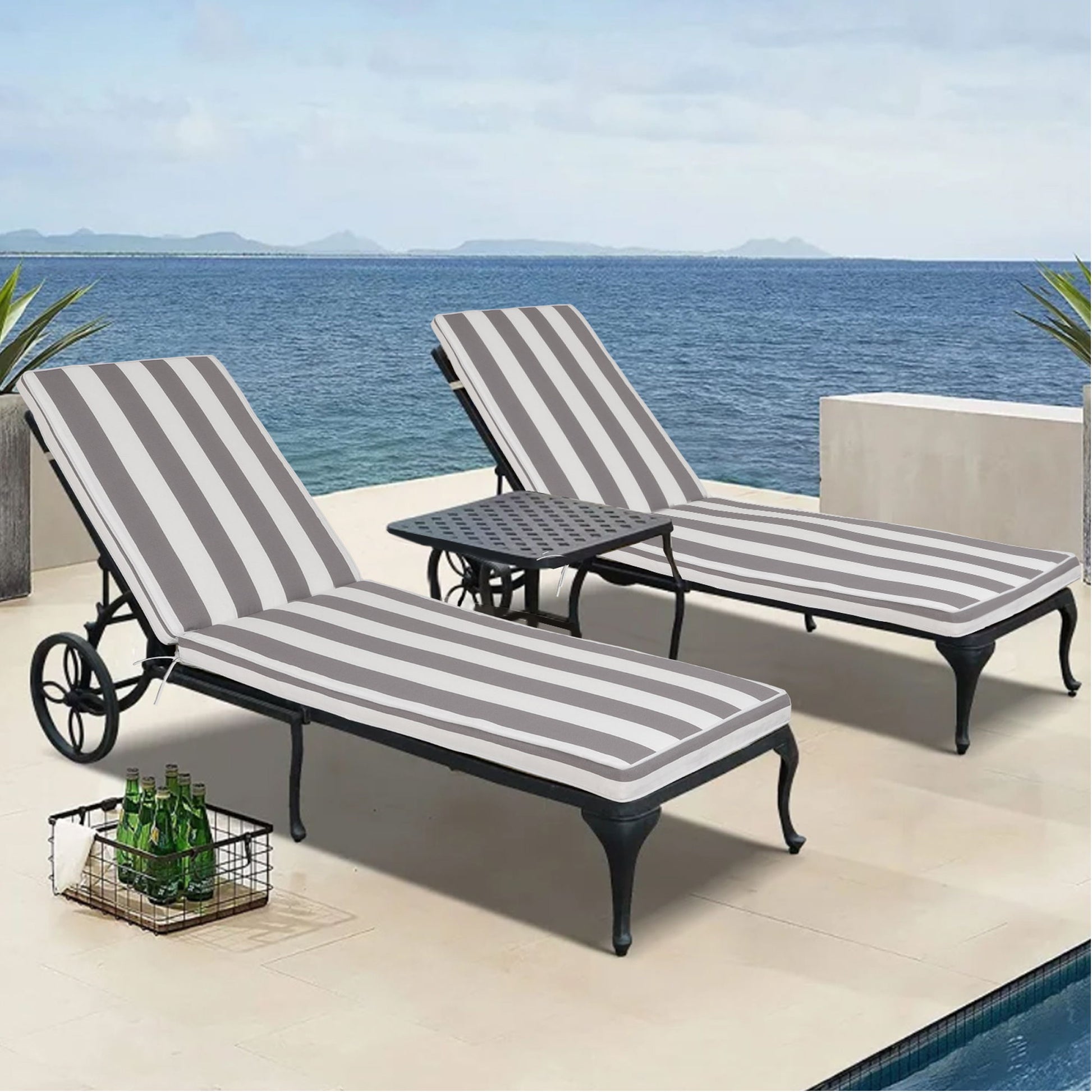 Outdoor Lounge Chair Cushion Replacement Patio Funiture Seat Cushion Chaise Lounge Cushion Home Essentials