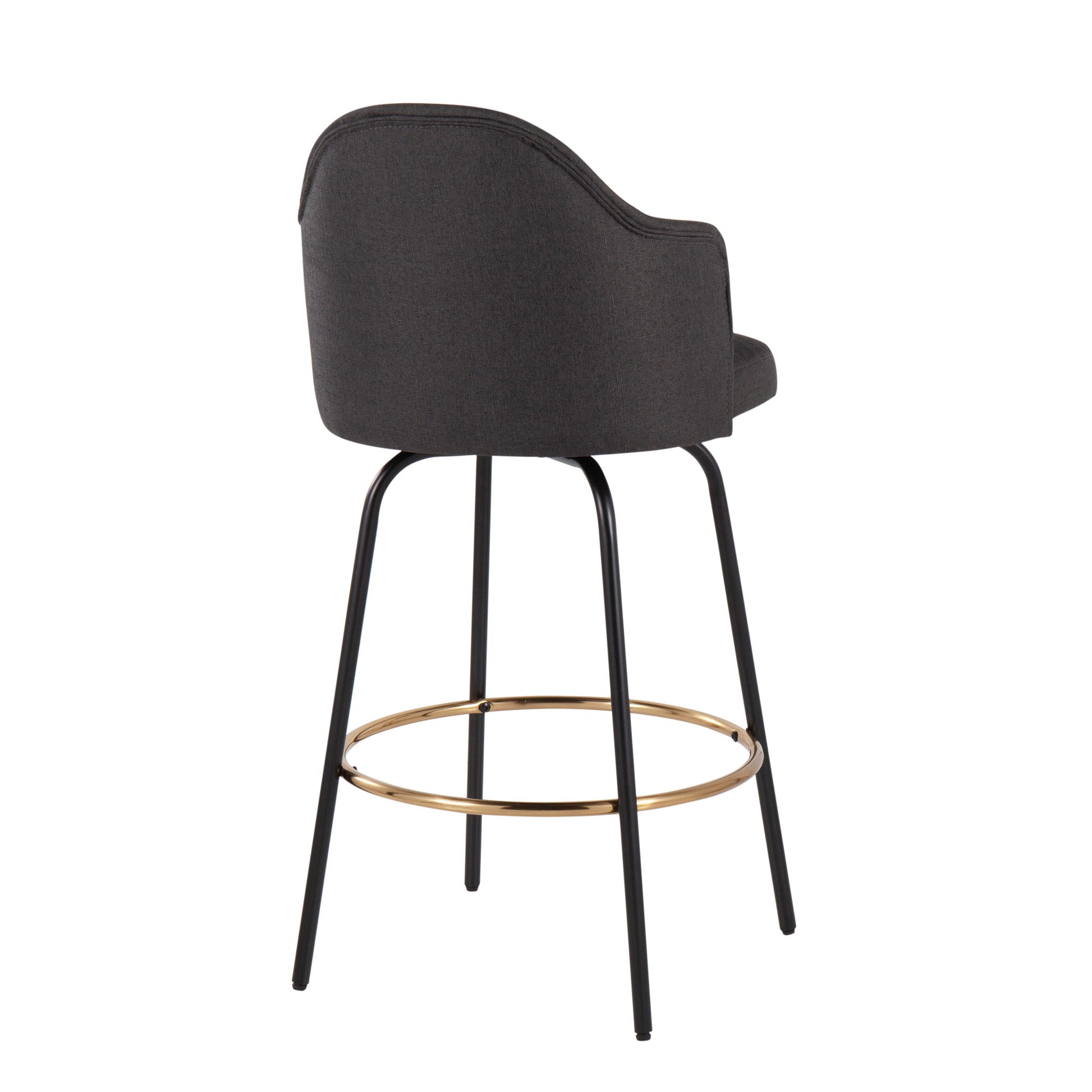 Ahoy - Contemporary Fixed Height Counter Stool Round Footrest (Set of 2) Lumi Source