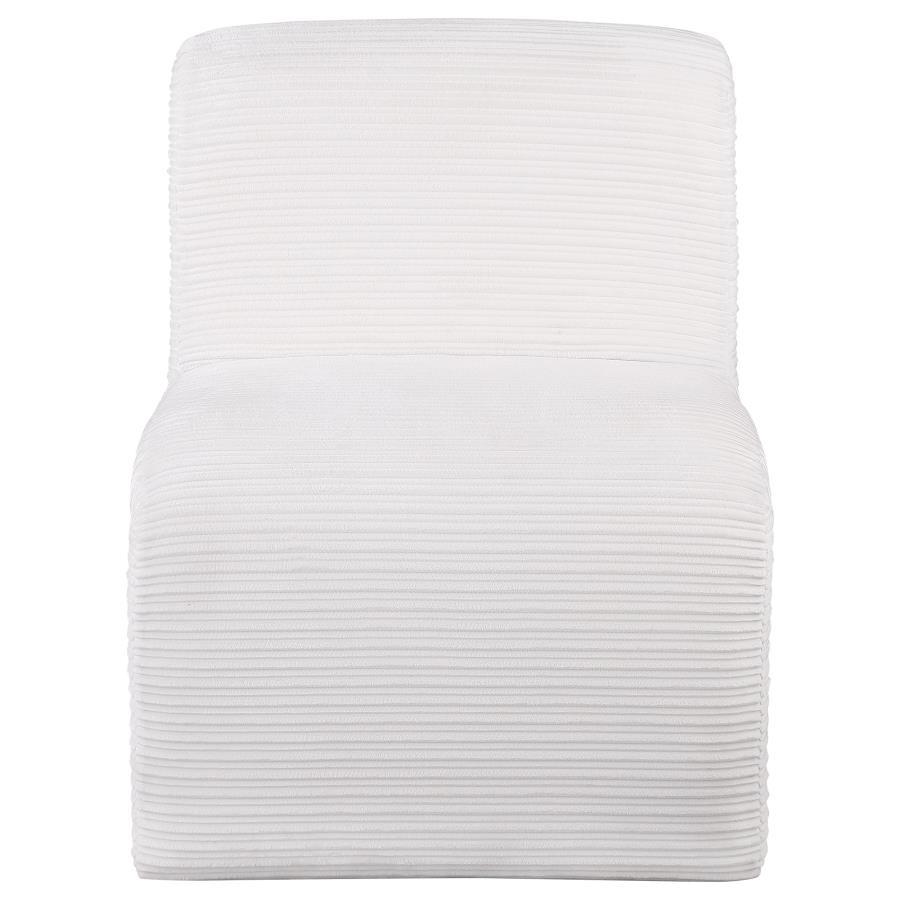 Drayton - Upholstered Curved Armless Accent Chair Coaster Fine Furniture