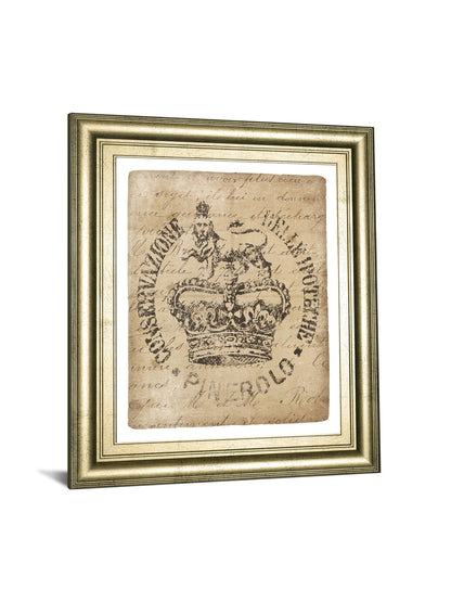 Vintage Seal IV V2 By Wild Apple Portfolio - Framed Print Wall Art - Pearl Silver