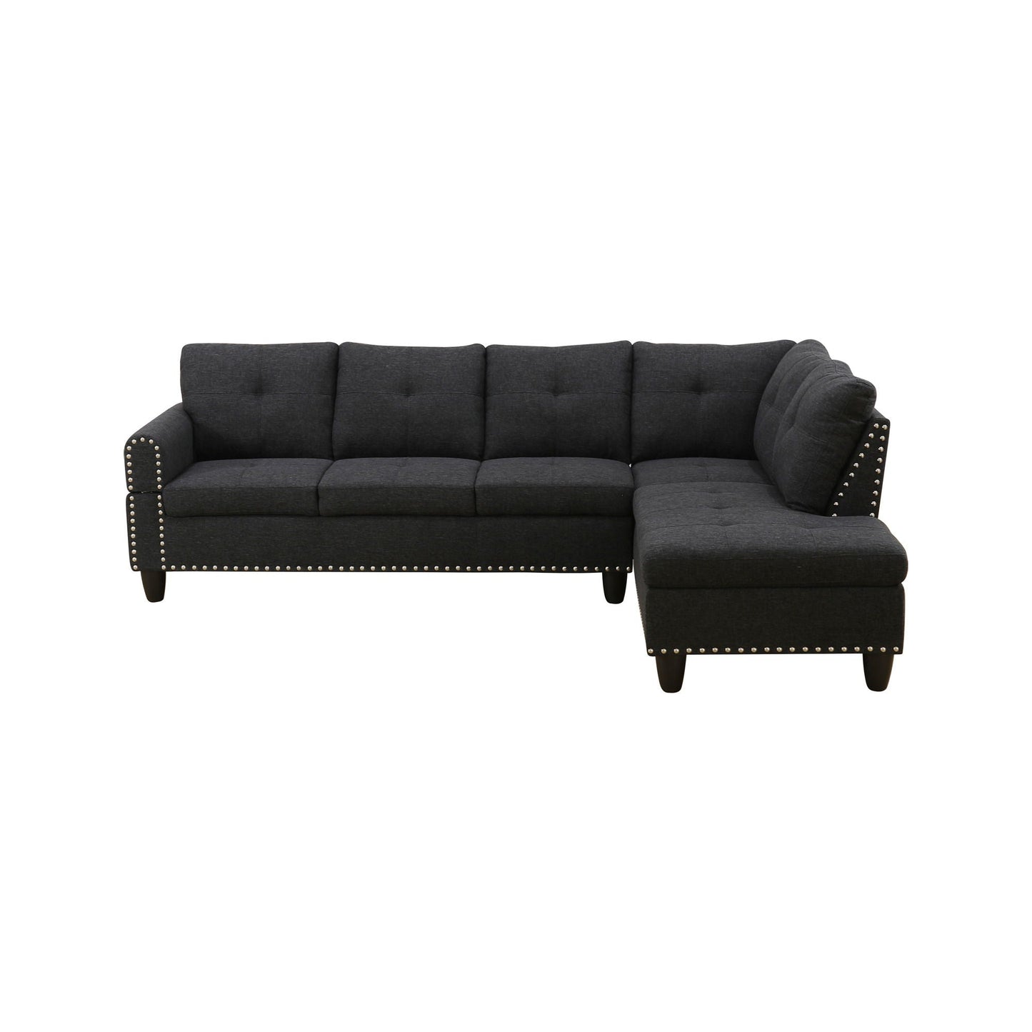 L - Shaped Sectional Sofa With Movable Left Chaise Home Essentials
