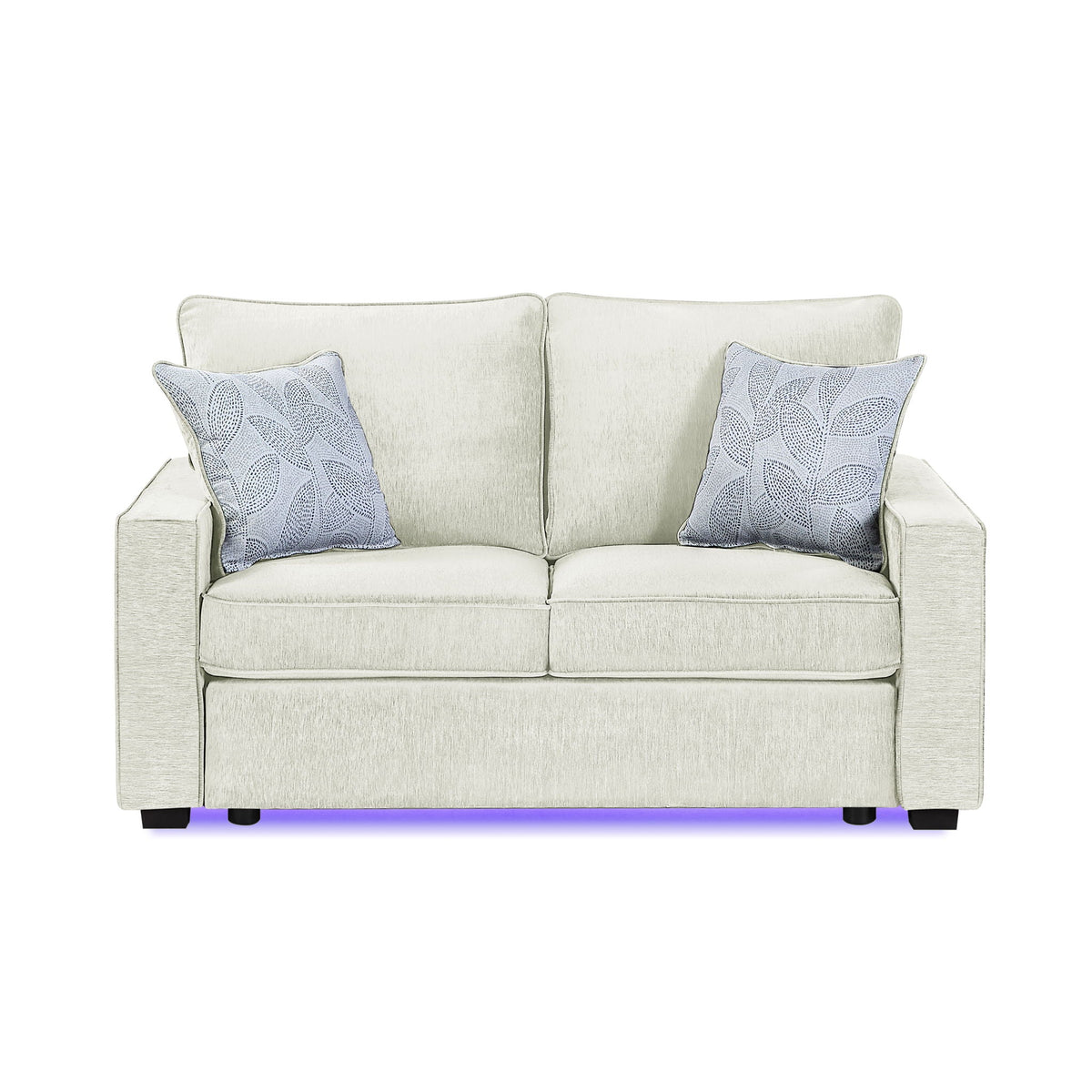 Rita - Loveseat, LED Base Lighting, Cushions And 2 Accent Pillows Matrix Furniture Group