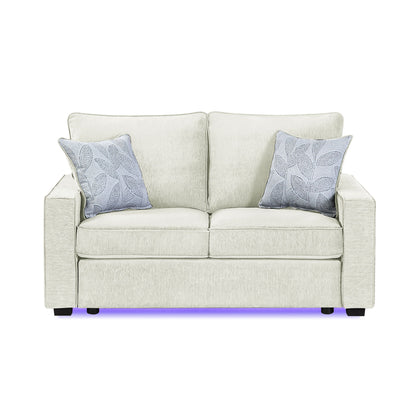 Rita - Loveseat, LED Base Lighting, Cushions And 2 Accent Pillows Matrix Furniture Group