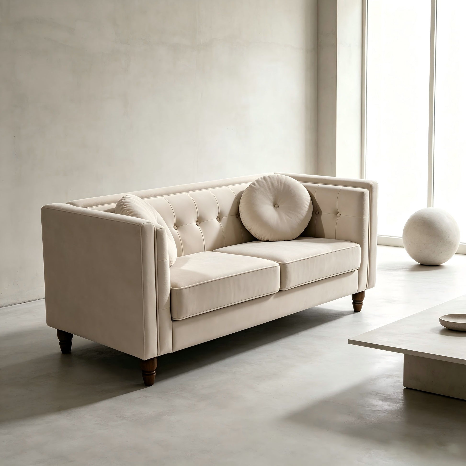 Chesterfield Loveseat 2 Seater Couch For Living Room US Pride