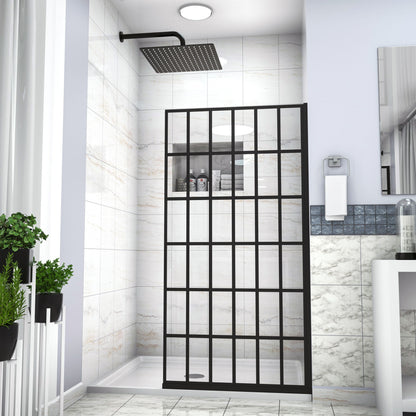 Frameless Fixed Shower Door, Open Entry Design Daily Nest