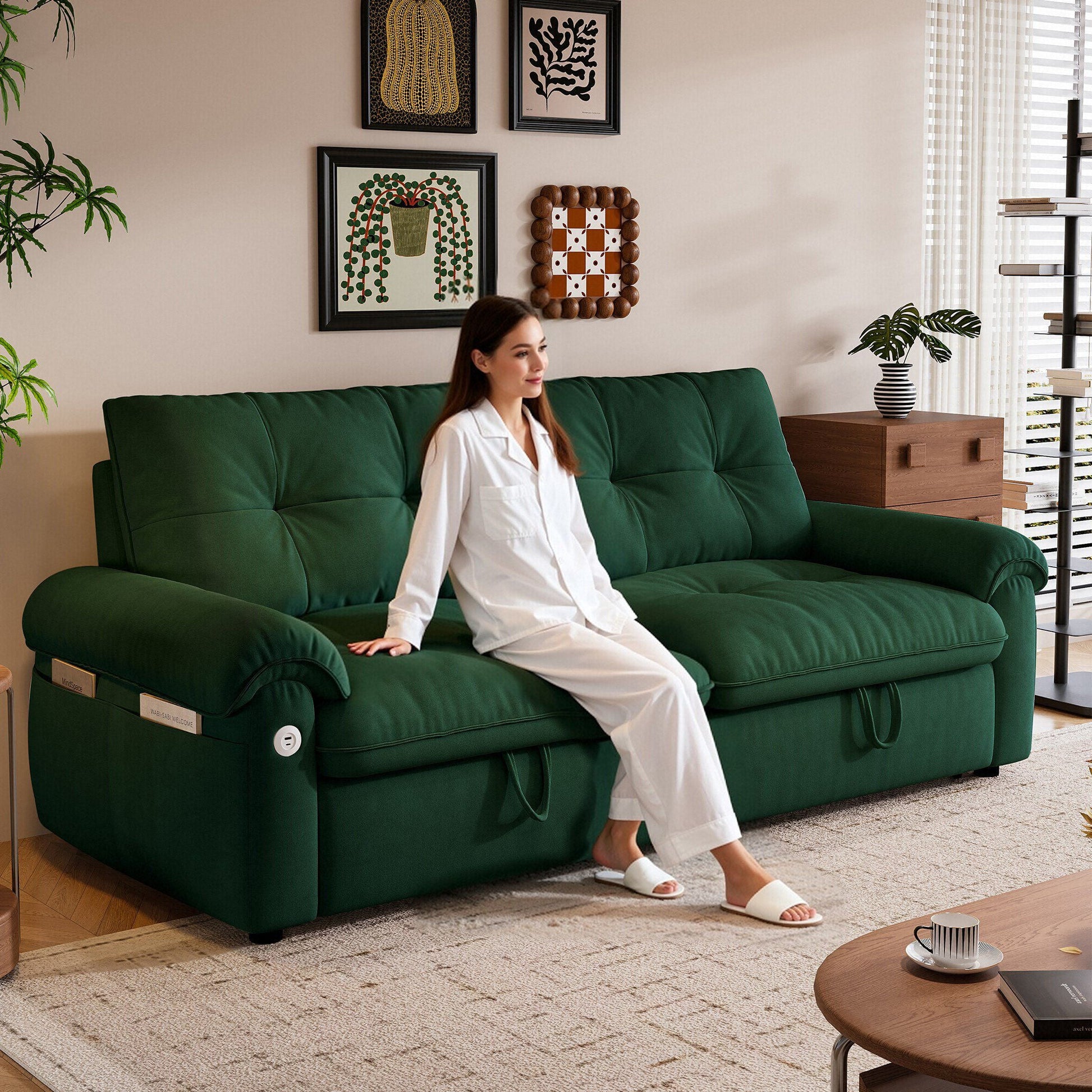 Cloud Like Convertible Sofa Bed For Living Rooms - Green Home Essentials