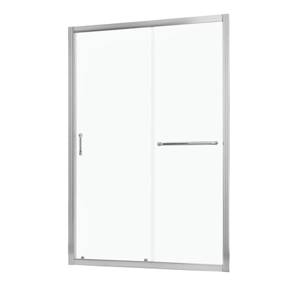 Single Sliding Bypass Shower Door, Tempered Glass Enclosure Daily Nest