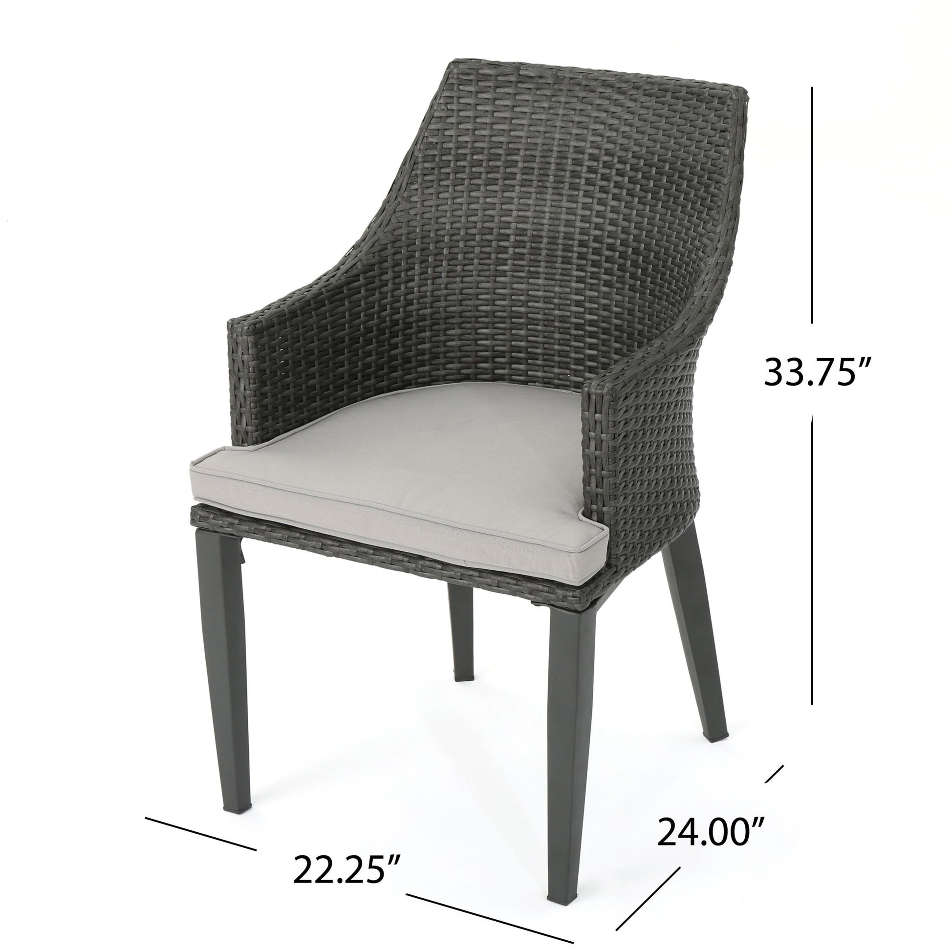 Hillhurst - Outdoor Chair Comfortable, Weather Resistant Cushion (Set of 2) Noble House