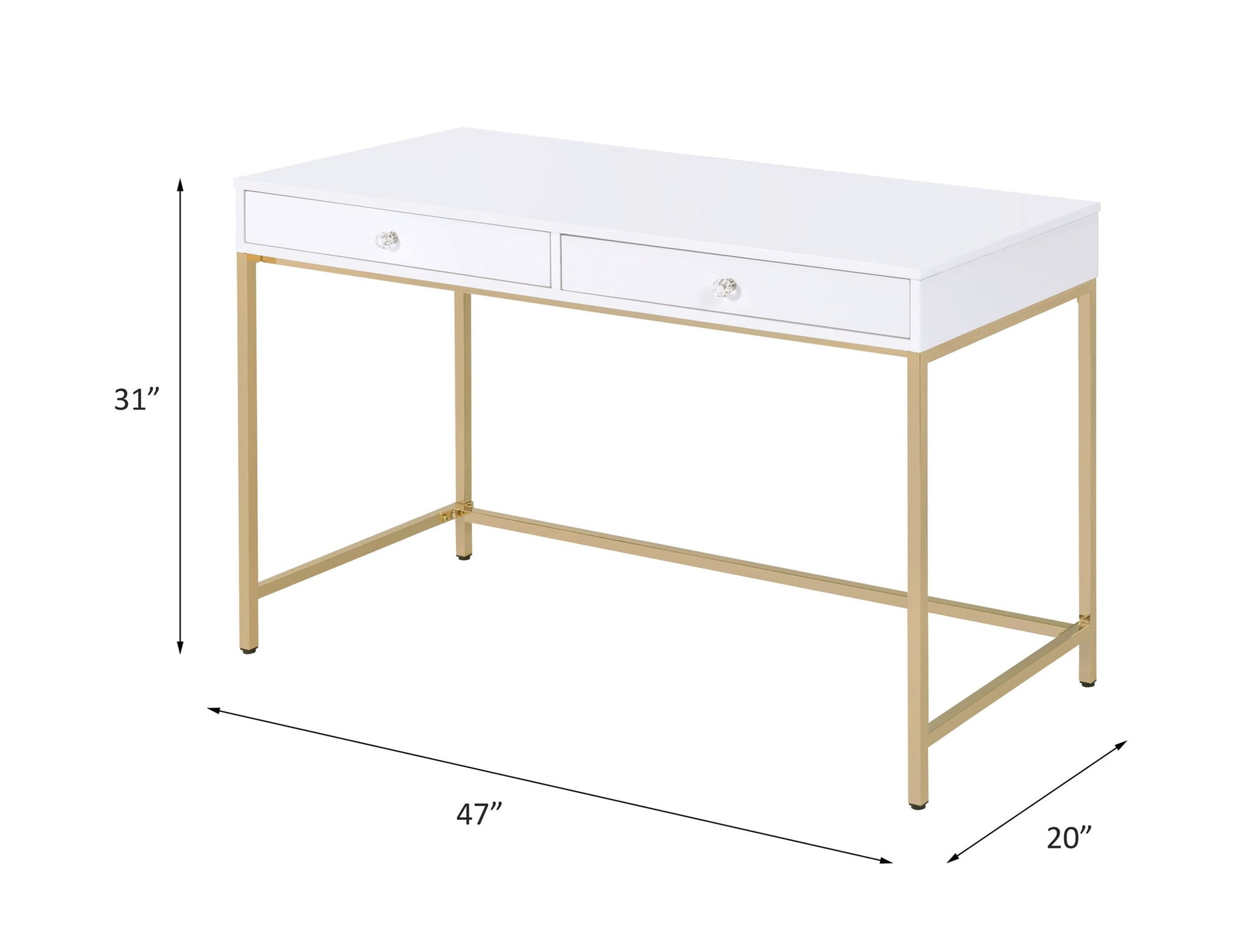 Ottey - High Gloss Writing Desk Acme