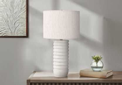 Table Lamp, Lighting, Resin, Transitional - Cream 8th Street