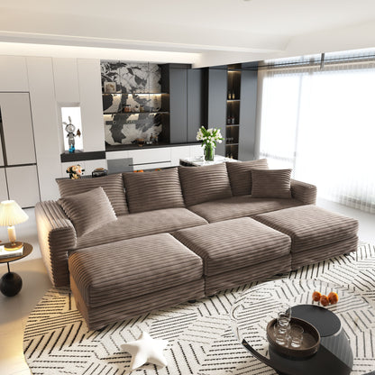 Modern Comfy Upholstered Sofa Cloud Couch & Deep Seat Couches Home Essentials
