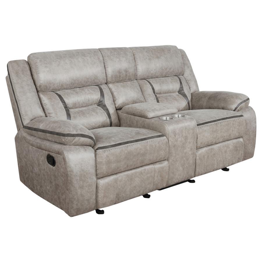 Greer - Upholstered Reclining Sofa Set CoasterEveryday