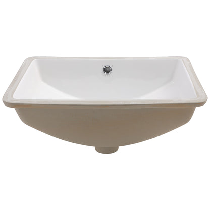 Modern Ceramic Undermount Bathroom Sink With Overflow, High Quality Daily Nest
