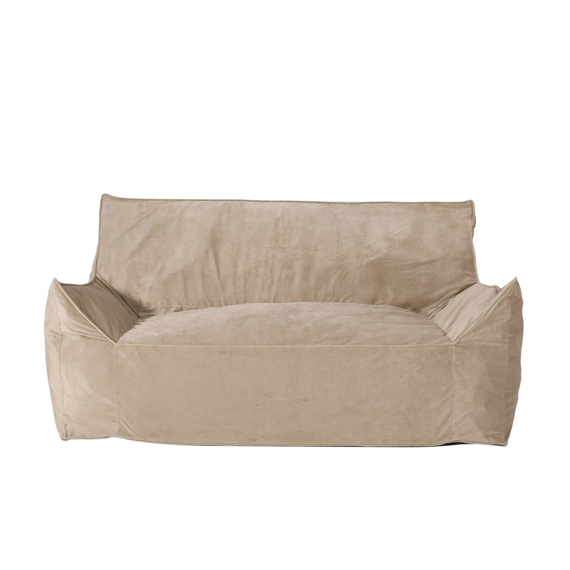 Fila - Velveteen Oversized Seater Bean Bag Chair With Armrests Home Essentials