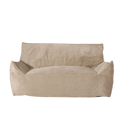 Fila - Velveteen Oversized Seater Bean Bag Chair With Armrests Home Essentials