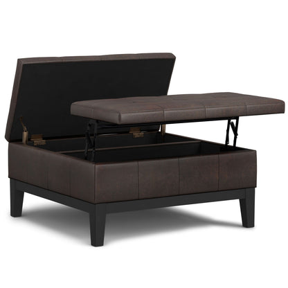 Dover - Multifunctional Lift Top Coffee Table Storage Ottoman Simpli-Home