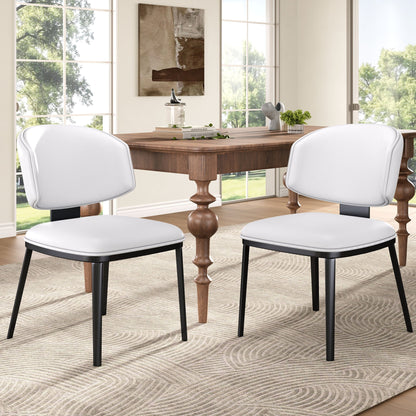 Modern Upholstered Dining Chairs (Set of 2) Noble House