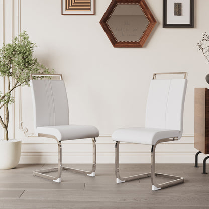 Modern Dining Chairs With Padded Seat, High Back Home Essentials