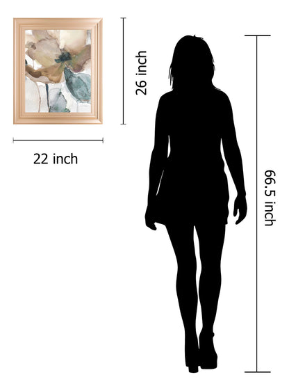 Watercolor Poppy I By Carol Robinson - Framed Print Wall Art - Beige