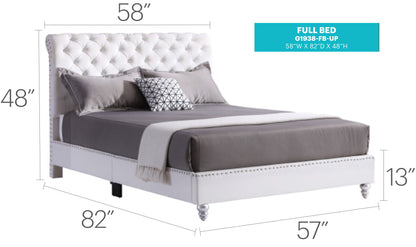 Elegant Transitional Upholstered Bed Glory Furniture