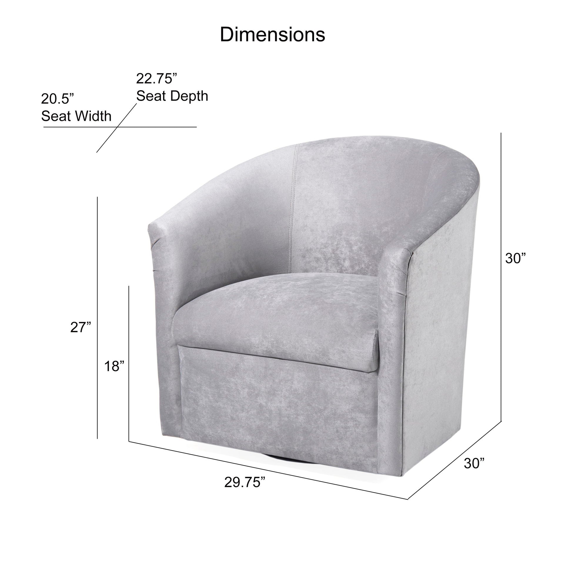 Eden - Swivel Chair With Upholstery And Hardwood Frame Ridgecrest Home