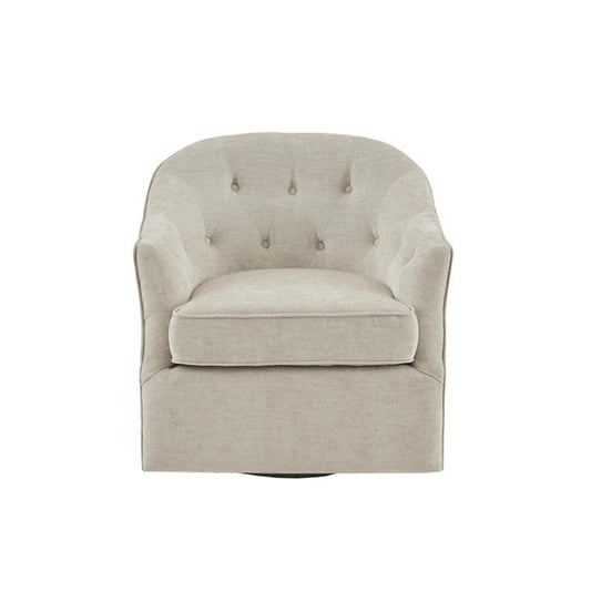 Calvin - Swivel Chair With 360 Degree Rotation - Beige JLA